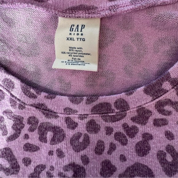 Gap Girls Purple and pink leopard print jumpsuit - Picture 9 of 12